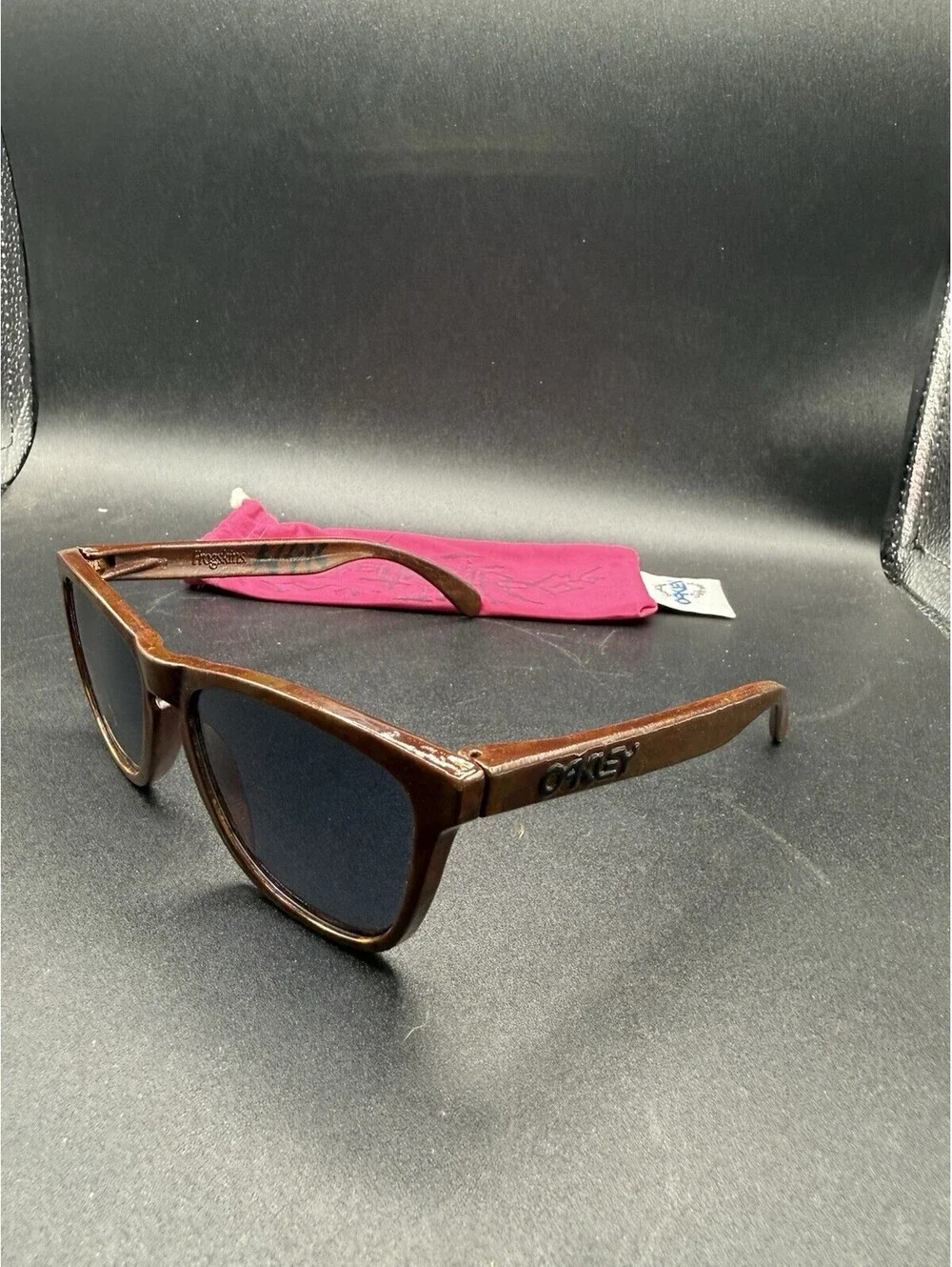 Oakley Frogskin Custom Brown/Grey Lenses